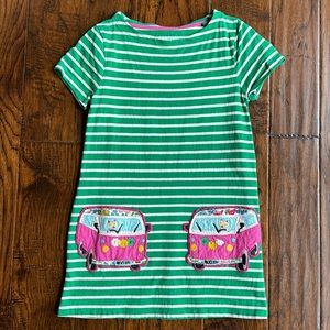 Mini Boden appliqué dress 8-9y | Mini Boden t shirt dress | Boden patch pocket